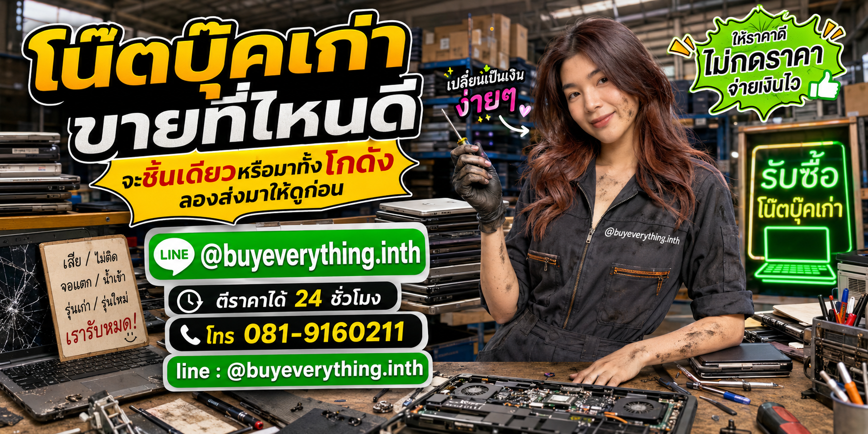 รับซื้อซากโน๊ตบุ๊ค ของเก่าบางทีคุณไม่รู้ว่ามีค่า ทักมาถามได้เลย