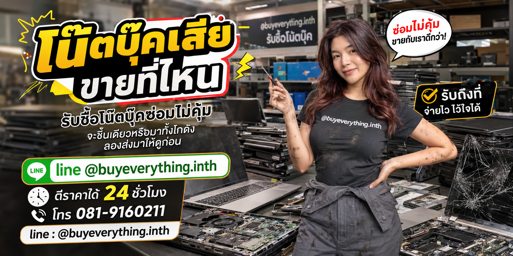 รับซื้อซากโน๊ตบุ๊ค ของเก่าบางทีคุณไม่รู้ว่ามีค่า ทักมาถามได้เลย